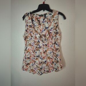 Eddie Bauer Floral Sleeveless Women's Top size medium